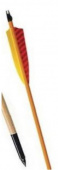Стрела для лука Rose City Pina (длина 30", для лука 35#, d=11/32", сосна, натуральное перо)