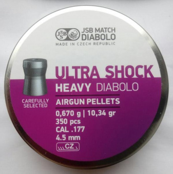 4,5  JSB Ultra Shock Heavy 0,67 . 350 .